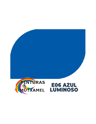 Muestra de color Azul Luminoso del Esmalte Multisuperficies Ecológico de Pinturas Macy.