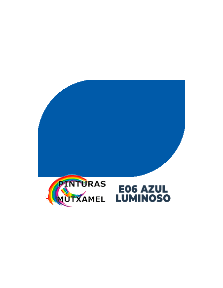 Muestra de color Azul Luminoso del Esmalte Multisuperficies Ecológico de Pinturas Macy.