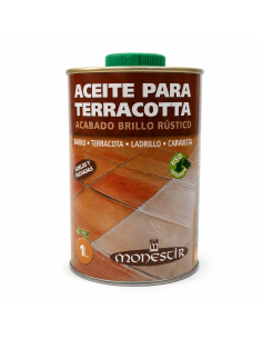 Aceite para Terracota Brillo Monestir 1L para barro cocido y terracota