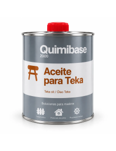 Aceite para Teka Quimibase 2000, tratamiento protector para muebles de teca y madera exterior.