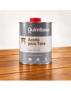 Aceite para Teka Quimibase 2000, tratamiento protector para muebles de teca y madera exterior. 2