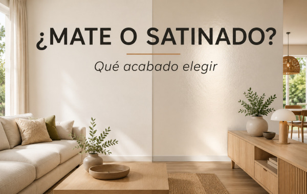 Pintura mate o satinada: qué acabado elegir para cada estancia