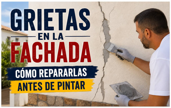Cómo reparar grietas y fisuras en una fachada antes de pintar