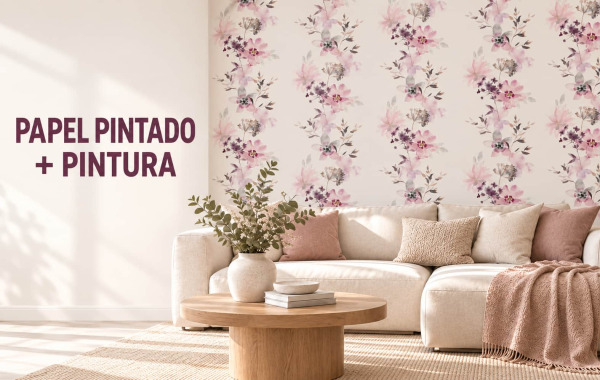 Cómo combinar papel pintado y pintura | Guía práctica
